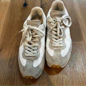 Veja Beige and White Sneakers